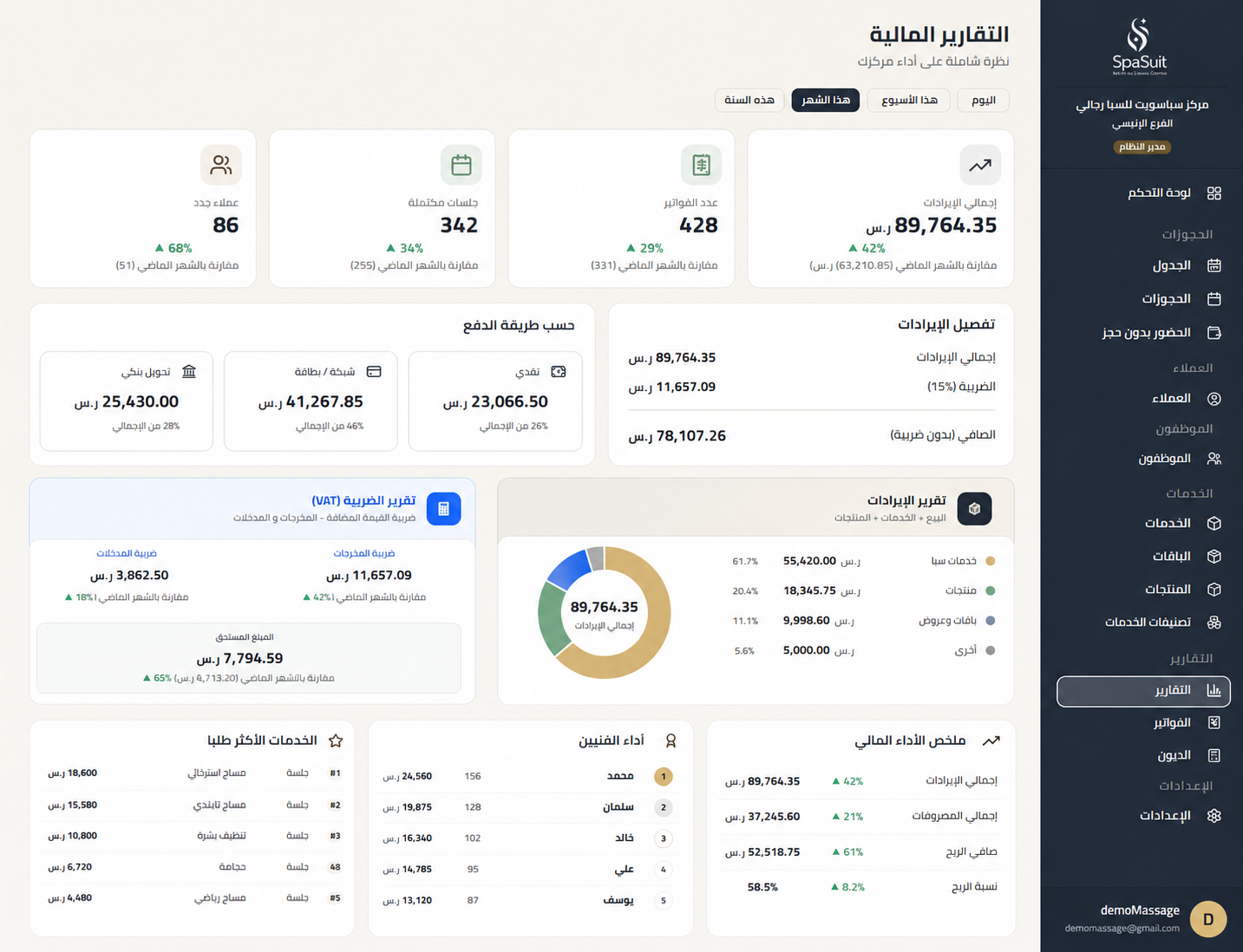 واجهة نظام SpaSuit